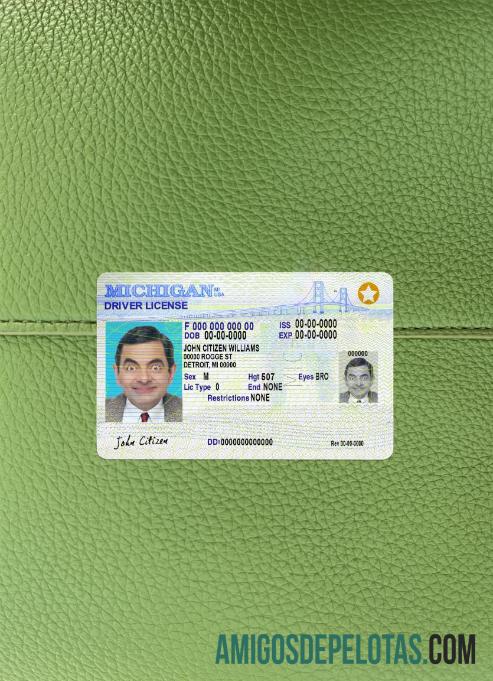 EUA Michigan DL 2021 Presente fotolook frente amostra